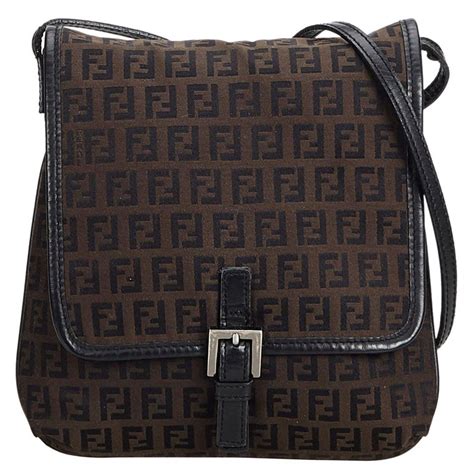 black and brown fendi bag|dark brown Fendi fabric.